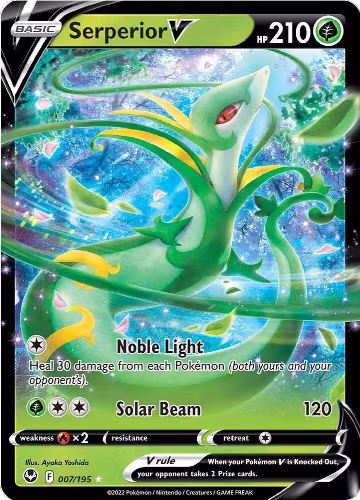 Serperior V (007/195), Silver Tempest — Pokémon card price