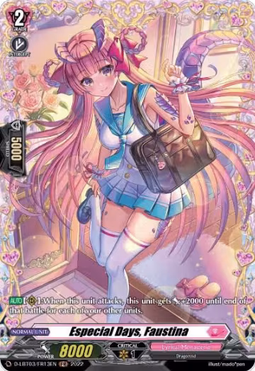 Especial Days, Faustina (FR) (D-LBT03/FR13EN), D-LBT03: Lyrical Monasterio ~Summertime Memories!~ — Vanguard card price