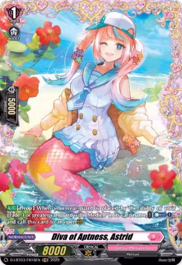 Diva of Aptness, Astrid (FR) (D-LBT03/FR16EN), D-LBT03: Lyrical Monasterio ~Summertime Memories!~ — Vanguard card price