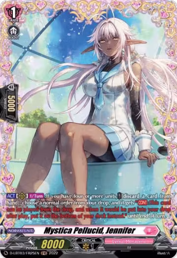 Mystica Pellucid, Jennifer (FR) (D-LBT03/FR25EN), D-LBT03: Lyrical Monasterio ~Summertime Memories!~ — Vanguard card price