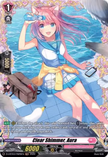 Clear Shimmer, Aura (FR) (D-LBT03/FR29EN), D-LBT03: Lyrical Monasterio ~Summertime Memories!~ — Vanguard card price