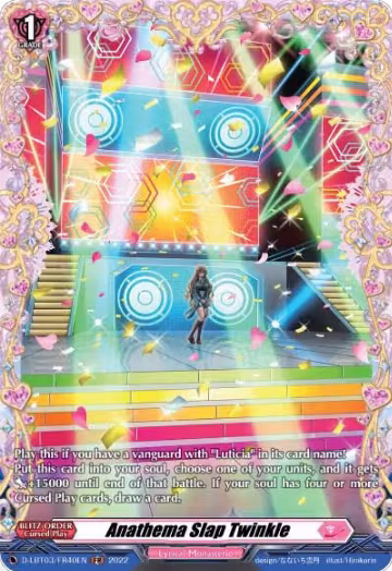 Anathema Slap Twinkle (FR) (D-LBT03/FR40EN), D-LBT03: Lyrical Monasterio ~Summertime Memories!~ — Vanguard card price