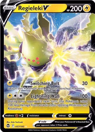 Regieleki V (057/195), Silver Tempest — Pokémon card price