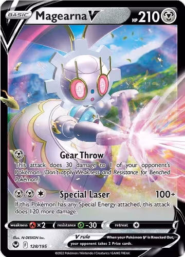 Magearna V (128/195), Silver Tempest — Pokémon card price