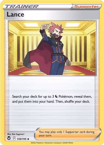 Lance (159/195), Silver Tempest — Pokémon card price