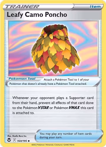 Leafy Camo Poncho (160/195), Silver Tempest — Pokémon card price