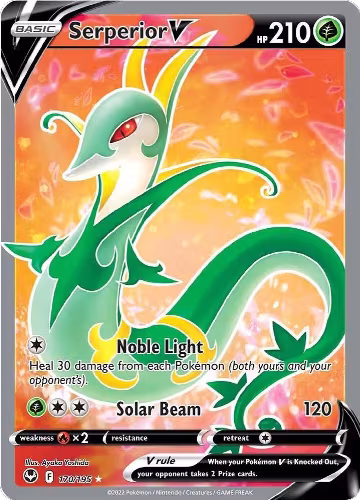 Serperior V (Full Art) (170/195), Silver Tempest — Pokémon card price