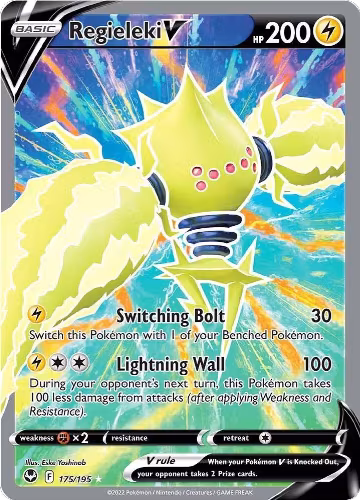Regieleki V (Full Art) (175/195), Silver Tempest — Pokémon card price