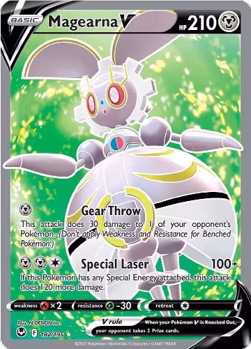 Magearna V (Full Art) (182/195), Silver Tempest — Pokémon card price