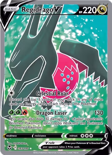 Regidrago V (Full Art) (183/195), Silver Tempest — Pokémon card price