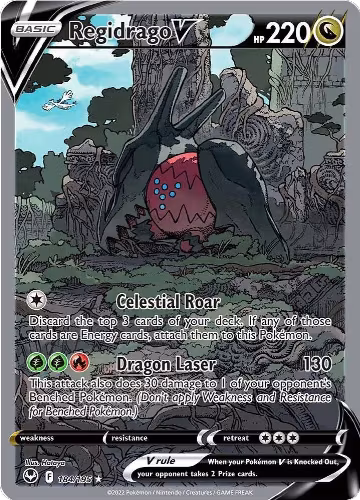 Regidrago V (Alternate Full Art) (184/195), Silver Tempest — Pokémon card price