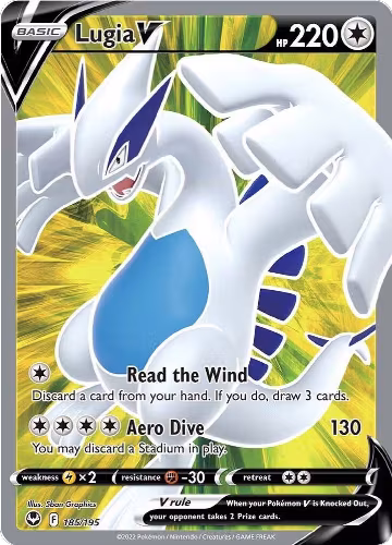 Lugia V (Full Art) (185/195), Silver Tempest — Pokémon card price