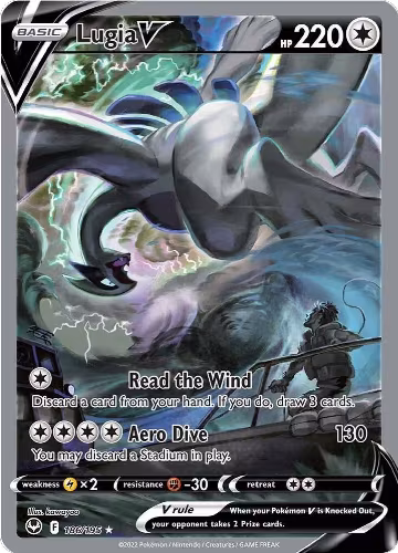 Lugia V (Alternate Full Art) (186/195), Silver Tempest — Pokémon card price