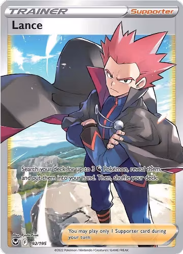 Lance (Full Art) (192/195), Silver Tempest — Pokémon card price