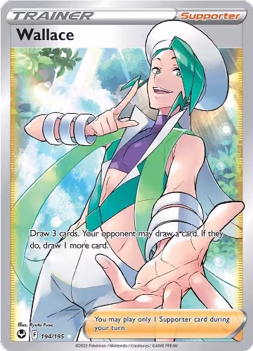 Wallace (Full Art) (194/195), Silver Tempest — Pokémon card price