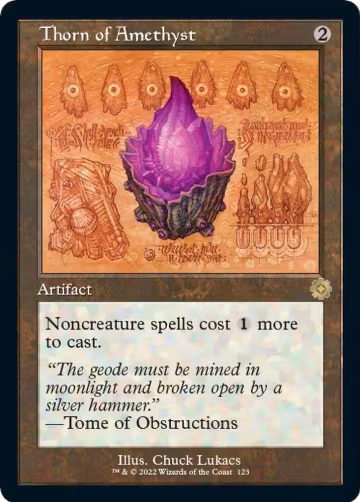 Thorn of Amethyst (Schematic) (123), The Brothers' War: Retro Frame Artifacts — Magic card price