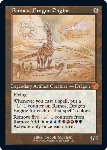 Ramos, Dragon Engine (Schematic) (110), The Brothers' War: Retro Frame Artifacts — Magic card price