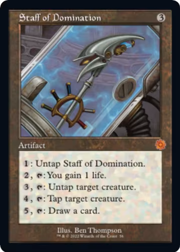 Staff of Domination (56), The Brothers' War: Retro Frame Artifacts — Magic card price
