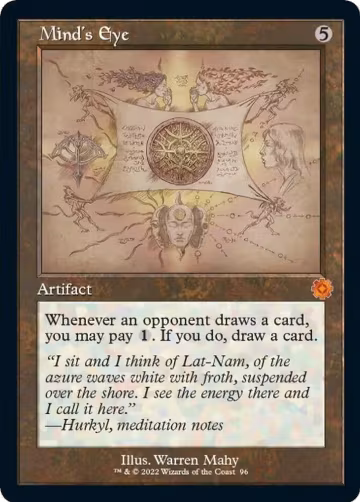 Mind's Eye (Schematic) (96), The Brothers' War: Retro Frame Artifacts — Magic card price
