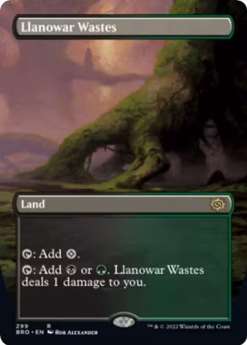 Llanowar Wastes (Borderless) (299), The Brothers' War — Magic card price
