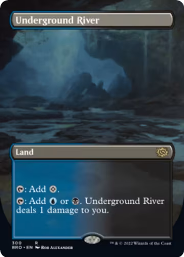 Underground River (Borderless) (300), The Brothers' War — Magic card price