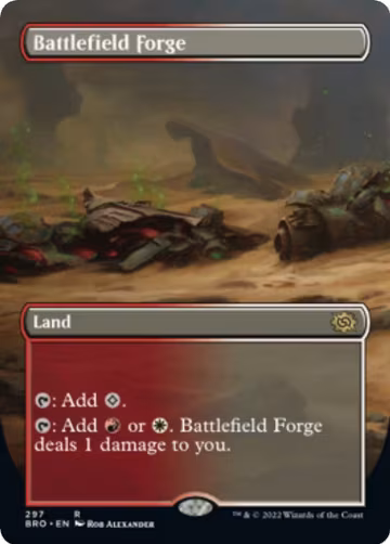 Battlefield Forge (Borderless) (297), The Brothers' War — Magic card price