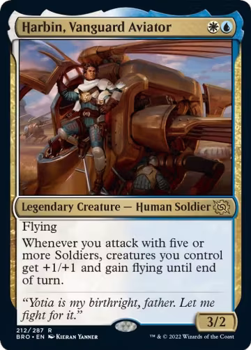 Harbin, Vanguard Aviator (212), The Brothers' War — Magic card price