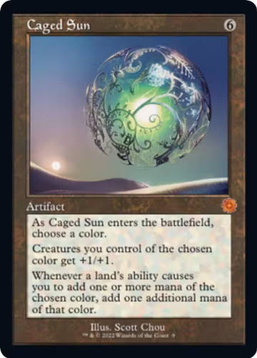 Caged Sun (9), The Brothers' War: Retro Frame Artifacts — Magic card price