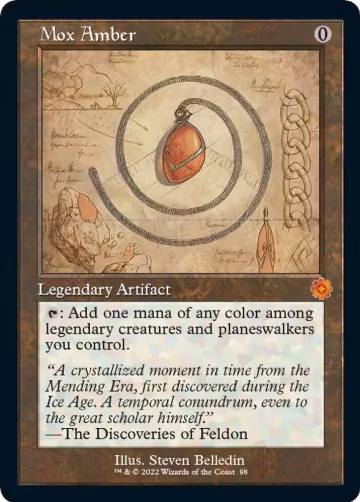 Mox Amber (Schematic) (98), The Brothers' War: Retro Frame Artifacts — Magic card price