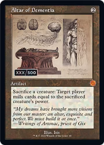 Altar of Dementia (Schematic) (Serial Numbered) (66) — card price