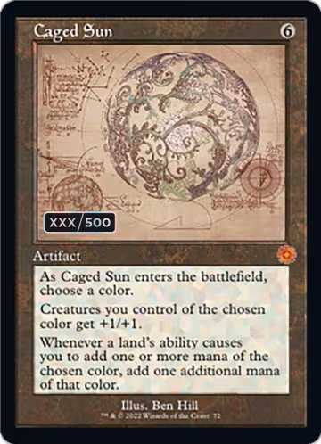Caged Sun (Schematic) (Serial Numbered) (72) — card price