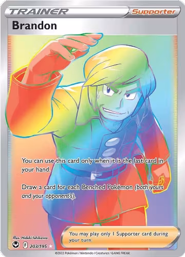 Brandon (Secret) (203/195), Silver Tempest — Pokémon card price