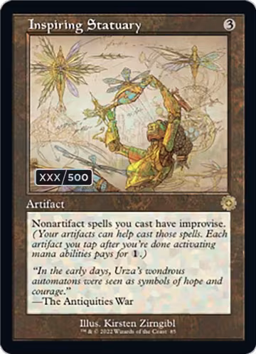Inspiring Statuary (Schematic) (Serial Numbered) (85), The Brothers' War: Retro Frame Artifacts — Magic card price