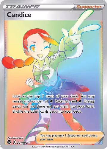 Candice (Secret) (204/195), Silver Tempest — Pokémon card price