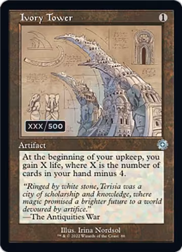 Ivory Tower (Schematic) (Serial Numbered) (86), The Brothers' War: Retro Frame Artifacts — Magic card price