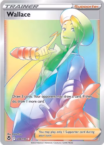 Wallace (Secret) (208/195), Silver Tempest — Pokémon card price