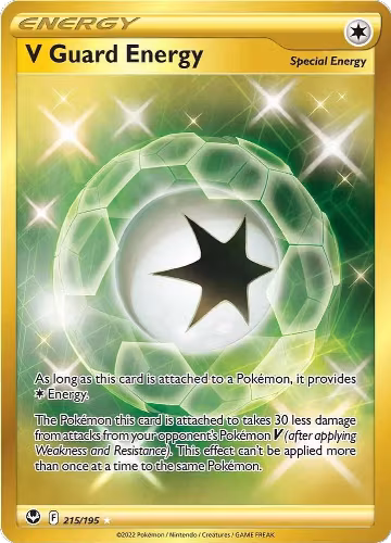 V Guard Energy (Secret) (215/195), Silver Tempest — Pokémon card price