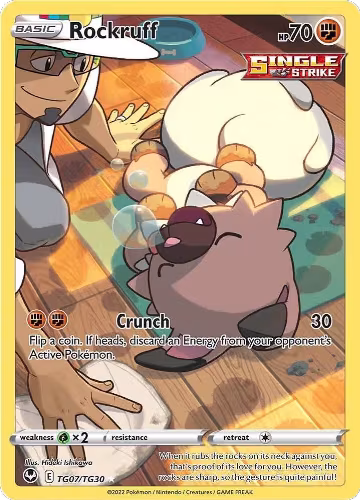 Rockruff (TG07/TG30), Silver Tempest Trainer Gallery — Pokémon card price