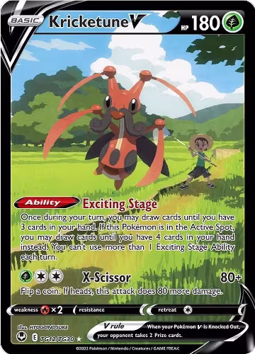 Kricketune V (TG12/TG30), Silver Tempest Trainer Gallery — Pokémon card price