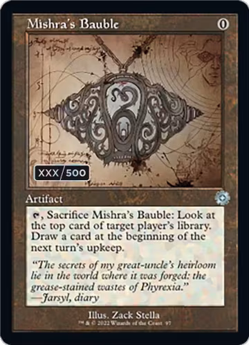 Mishra's Bauble (Schematic) (Serial Numbered) (97) — card price