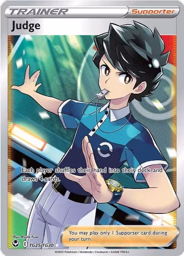 Judge (TG25/TG30), Silver Tempest Trainer Gallery — Pokémon card price