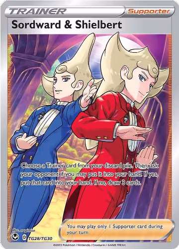 Sordward & Shielbert (TG28/TG30), Silver Tempest Trainer Gallery — Pokémon card price