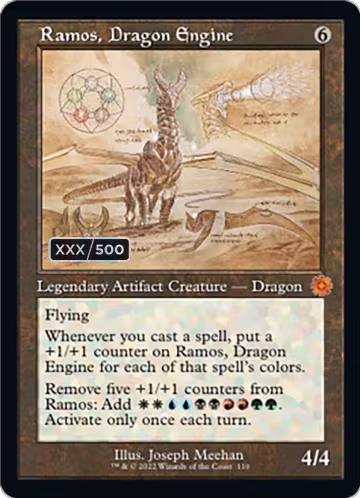 Ramos, Dragon Engine (Schematic) (Serial Numbered) (110), The Brothers' War: Retro Frame Artifacts — Magic card price