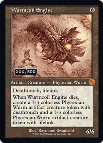Wurmcoil Engine (Schematic) (Serial Numbered) (126), The Brothers' War: Retro Frame Artifacts — Magic card price