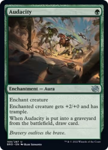 Audacity (169), The Brothers' War — Magic card price