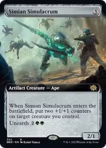 Simian Simulacrum (Extended Art) (352), The Brothers' War — Magic card price