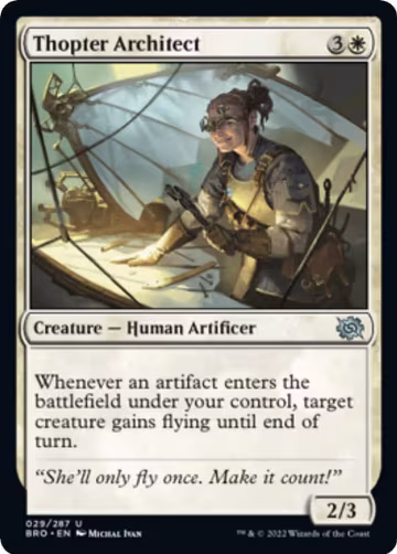 Thopter Architect (29), The Brothers' War — Magic card price