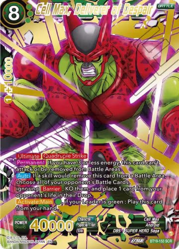 Cell Max, Deliverer of Despair (BT19-153) — card price