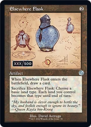 Elsewhere Flask (Schematic) (Serial Numbered) (78), The Brothers' War: Retro Frame Artifacts — Magic card price