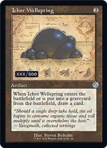 Ichor Wellspring (Schematic) (Serial Numbered) (84), The Brothers' War: Retro Frame Artifacts — Magic card price